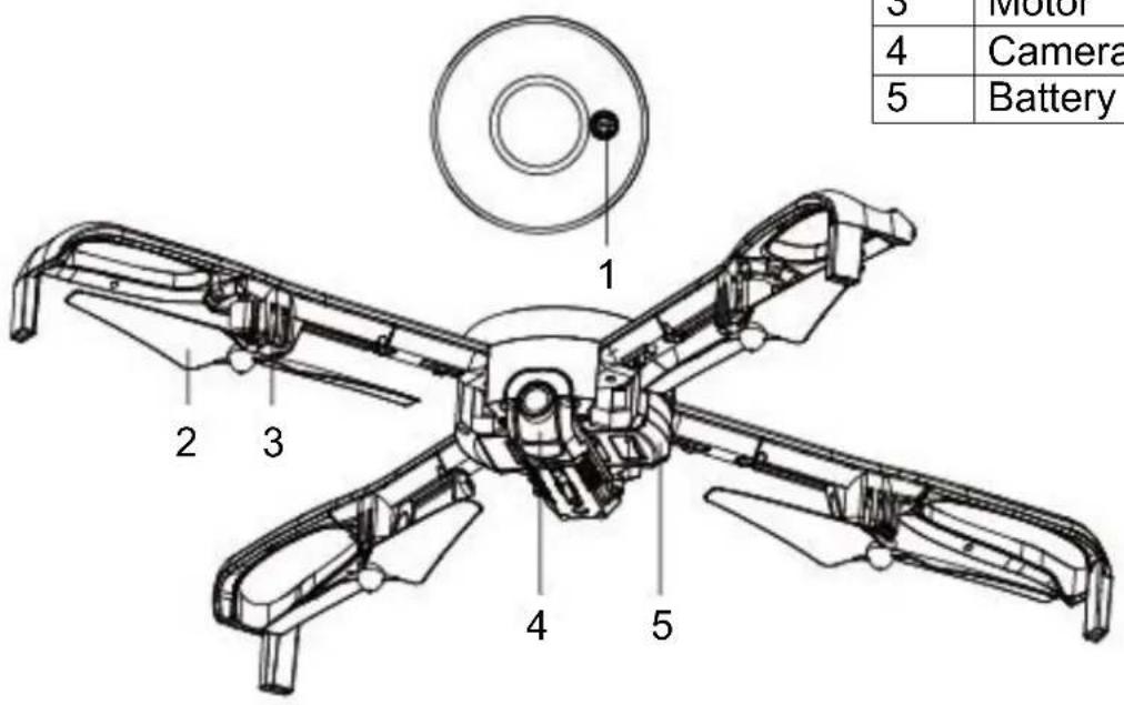 ProFlight Orbit PFBD201 - DRONE DIAGRAM - 1
