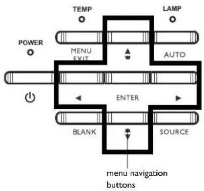 INFOCUS IN128HDx - Using the keypad buttons - 1