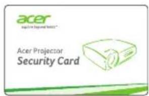 acer Acper Projection Card® Acer Projector Security Card