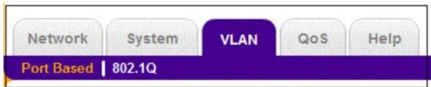 Network System VLAN QoS Help Port Based | 802.1Q