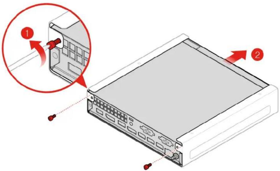 LENOVO ThinkCentre M625q - Replacing the VESA mount bracket - 1