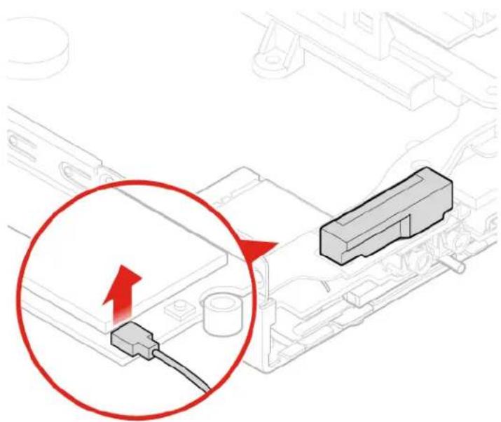 LENOVO ThinkCentre M625q - Replacing the front Wi-Fi antenna - 1