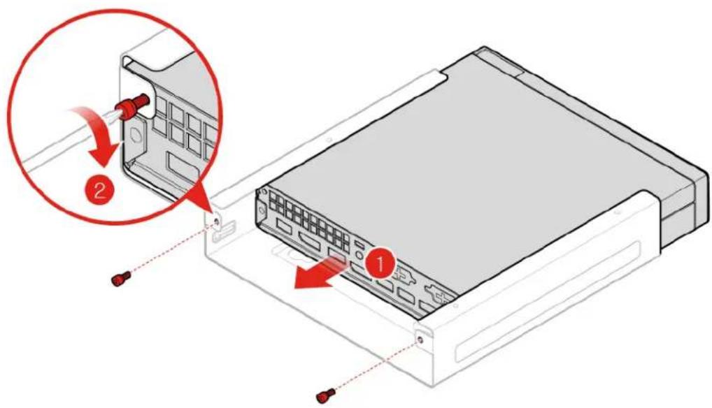 LENOVO ThinkCentre M625q - Replacing the VESA mount bracket - 2