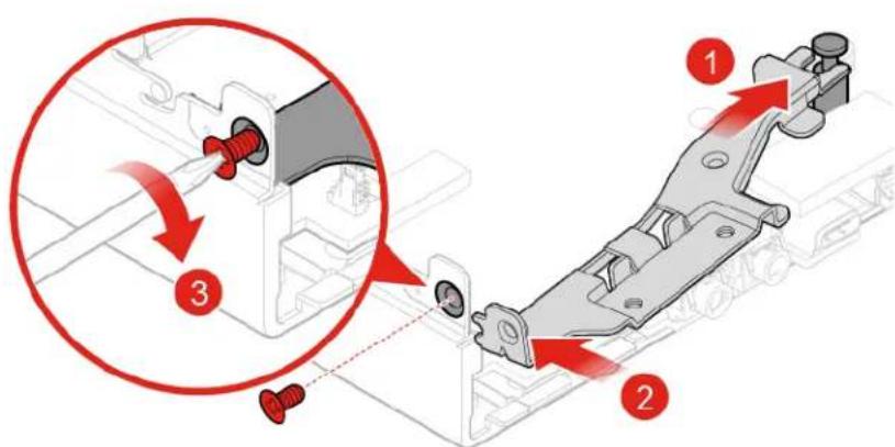 LENOVO ThinkCentre M625q - Replacing the antenna bracket for 10TL, 10UY, 10V0, 10V1, and 10V2 models - 2