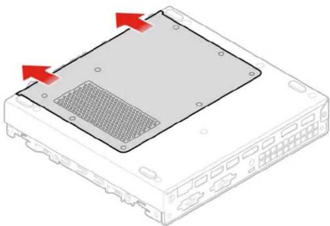 LENOVO ThinkCentre M625q - Replacing the bottom cover - 1
