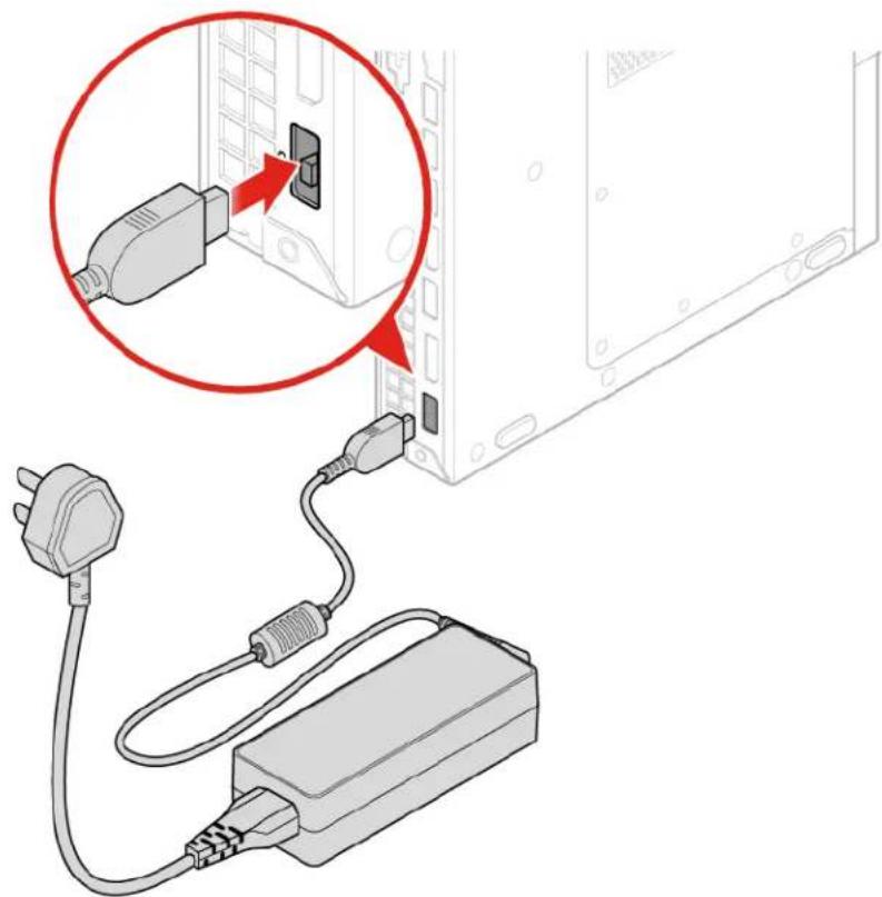 LENOVO ThinkCentre M625q - Replacing the power adapter - 4