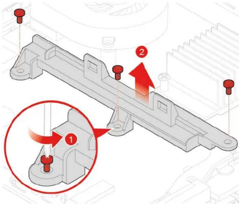 LENOVO ThinkCentre M625q - Replacing the antenna bracket for 10TF, 10TG, 10TH, 10TJ, and 10TK models - 1