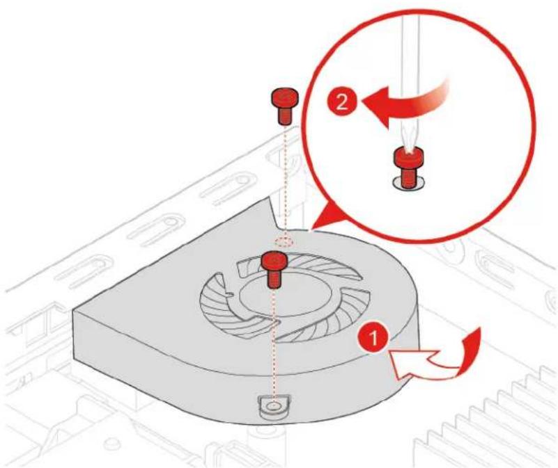 LENOVO ThinkCentre M625q - Replacing the system fan for 10TF, 10TG, 10TH, 10TJ, and 10TK models - 2