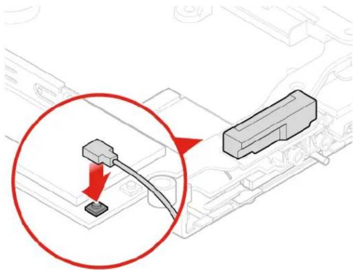 LENOVO ThinkCentre M625q - Replacing the front Wi-Fi antenna - 4