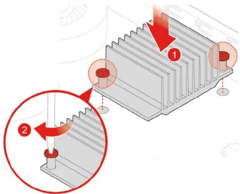 LENOVO ThinkCentre M625q - Replacing the heat sink for 10TF, 10TG, 10TH, 10TJ, and 10TK models - 2