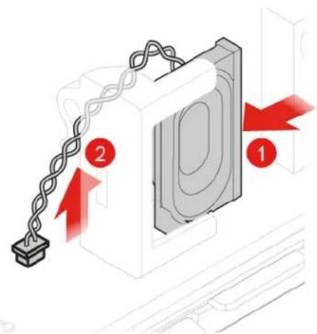 LENOVO ThinkCentre M625q - Replacing the internal speaker - 2