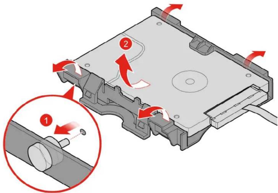 LENOVO ThinkCentre M625q - Replacing the storage drive for 10TF, 10TG, 10TH, 10TJ, and 10TK models - 2