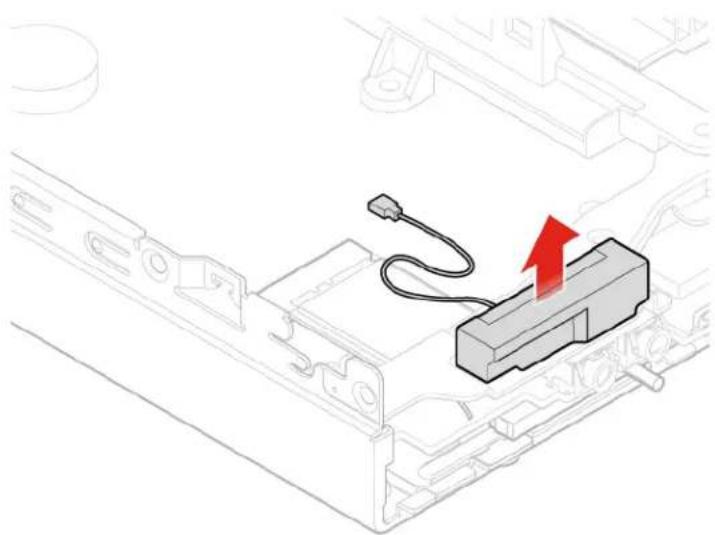 LENOVO ThinkCentre M625q - Replacing the front Wi-Fi antenna - 2