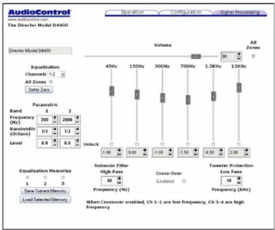 AudioControl The Director Model D3400 - SUBSONIC AND TWEETER PROTECTION FILTERS - 1