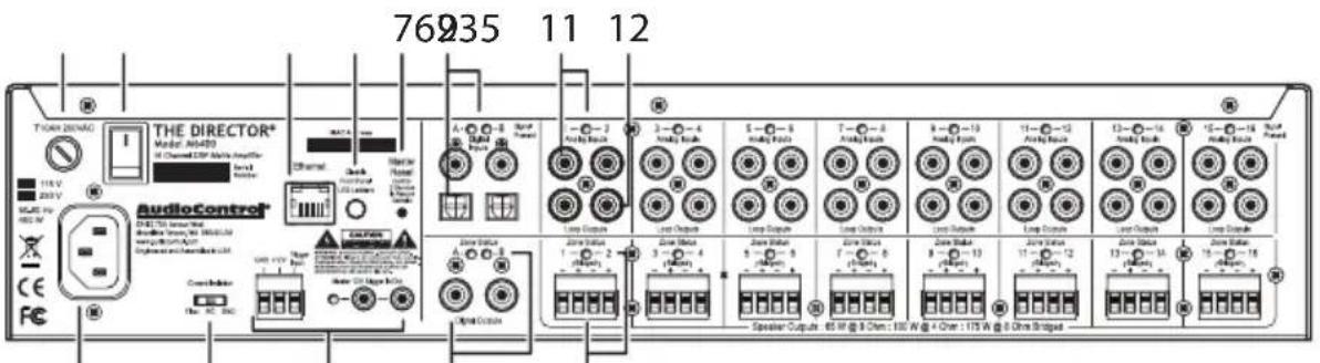 AudioControl The Director Model M6400 - Front Panel - 2
