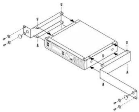 SHURE SLXD24 - Mount the SLX-D Receiver in a Rack - 1