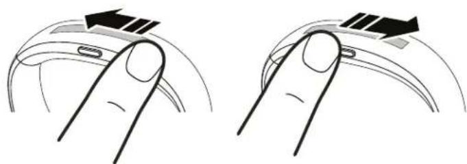 HTC UA Band - Switching between UA Band screens - 1