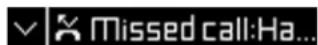 HTC UA Band - Viewing missed call notifications - 2
