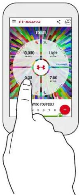 TODAY 10,000 0:30 7:00 W DO YOU FEEL? 4 5 6 7 M +