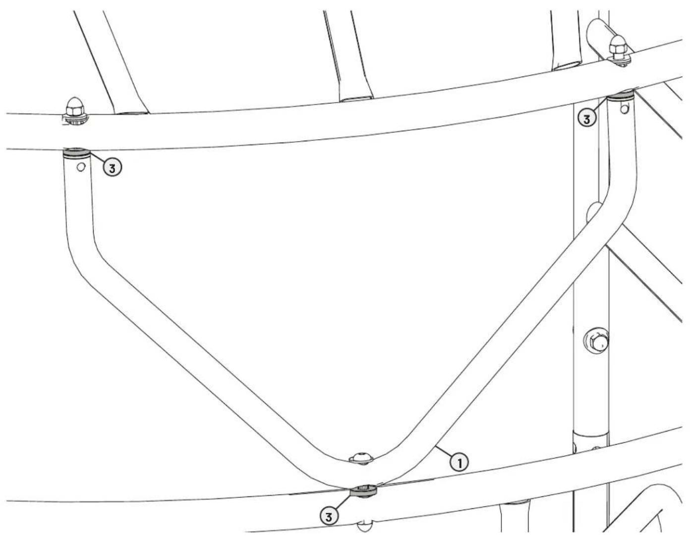 True 800SSC - STEP 6-ATTACH V-TUBE ASSEMBLY CONTINUED - 1