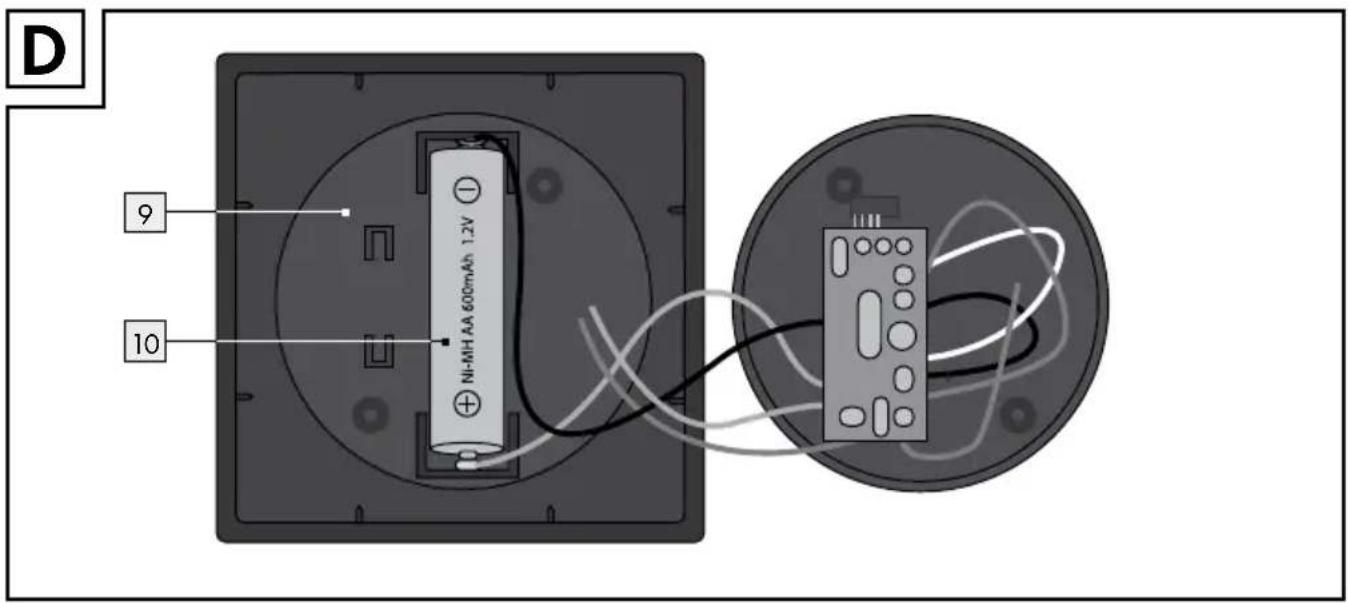 D 9 10 Ni-MH AA 600mAh 1.2V