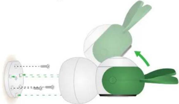 ARLO Baby 1080p HD Monitoring Camera - To mount the camera on a wall: - 1