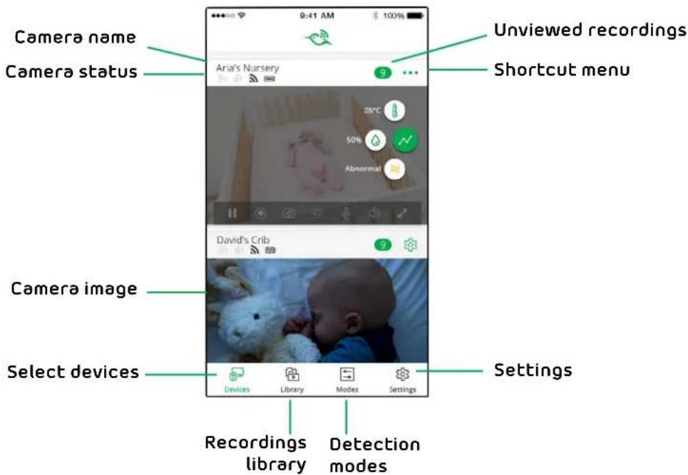 ARLO Baby 1080p HD Monitoring Camera - View the Camera Image Status - 1