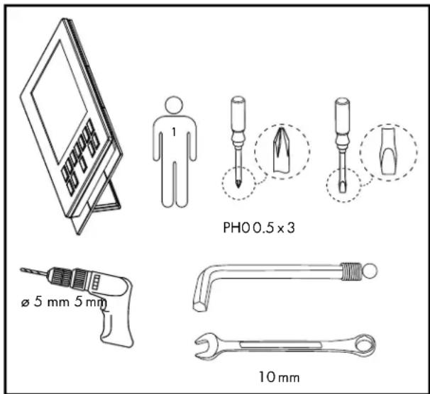 PH0 0.5 x 3 Ø 5 mm 5 mm 10 mm