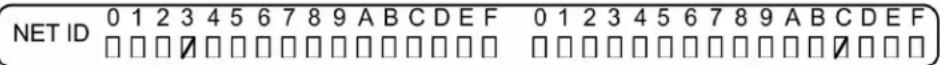 Crestron DIN-2MC2 - NET ID Label ("3C" Shown) - 1