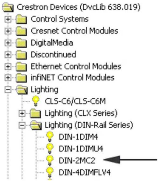 Crestron Devices (DvcLib 638.019) + Control Systems + Cresnet Control Modules + DigitalMedia + Discontinued + Ethernet Control Modules + infiNET Control Modules - Lighting CLS-C6/CLS-C6M + Lighting (CLX Series) - Lighting (DIN-Rail Series) DIN-1DIM4 DIN-1DIMU4 DIN-2MC2 DIN-4DIMFLV4