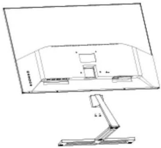 HANNSPREE Hanns.G HS 329 PQB - SETTING THE MONITOR ON THE WALL DISSEMBLING THE STAND BASE: - 2