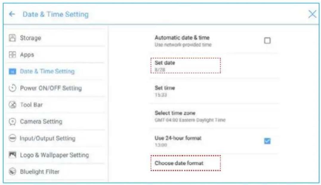 Newline TruTouch X7 - Setting a Date - 2