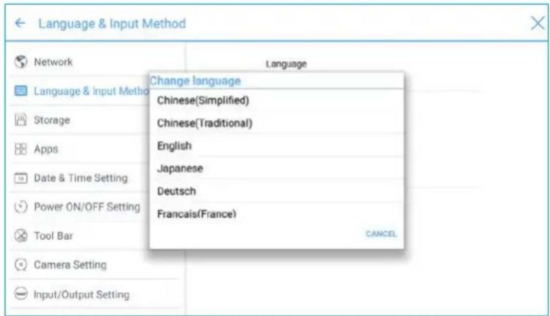Newline TruTouch X7 - Setting a Language - 1