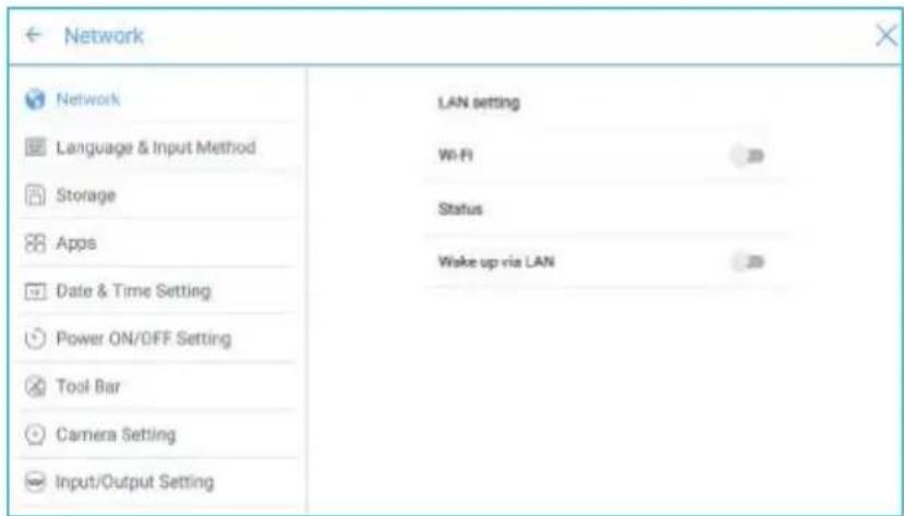 Newline TruTouch X7 - System Settings - 1