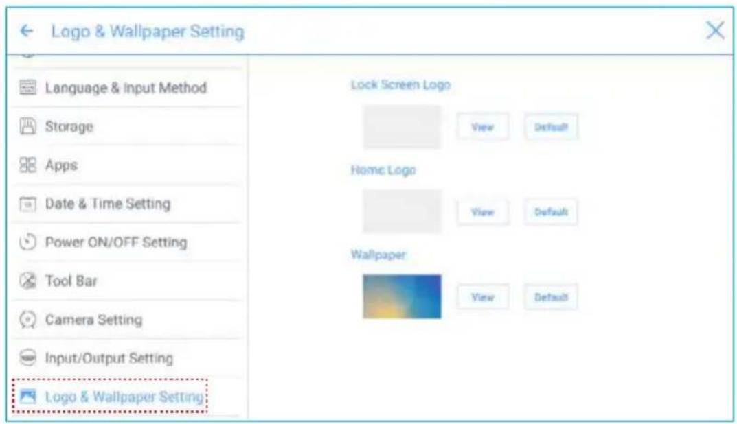 Newline TruTouch X7 - ♦ Logo and Wallpaper Setting - 1