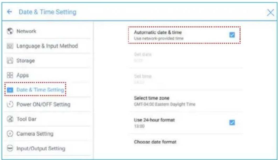Newline TruTouch X7 - Setting a Date - 1