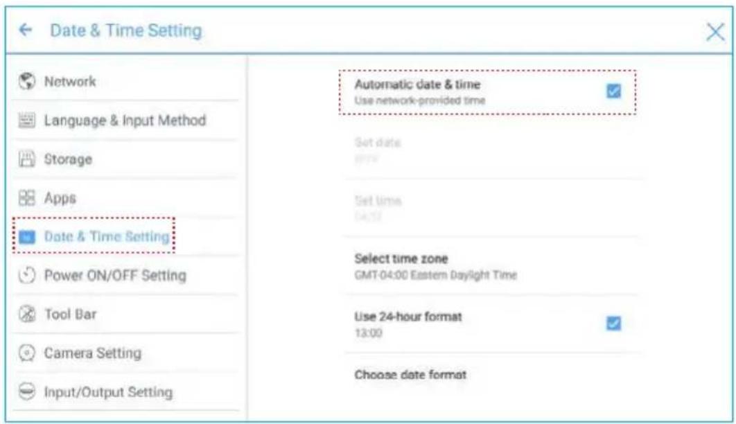 Newline TruTouch X7 - Setting Time - 1