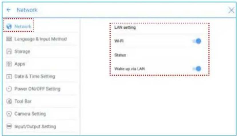 Newline TruTouch X7 - ♦ Network Settings - 1