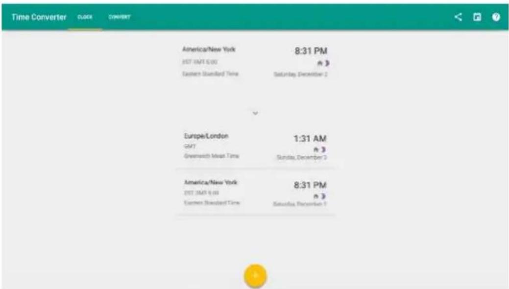 Newline TruTouch X7 - Shortcut for World Clock - 1