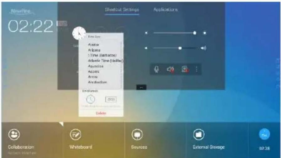 Newline TruTouch X6 - - Clock Settings - 1