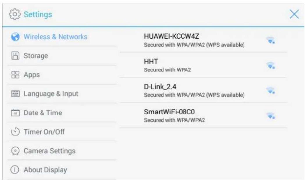Newline TruTouch X9 - Wi-Fi Settings - 1