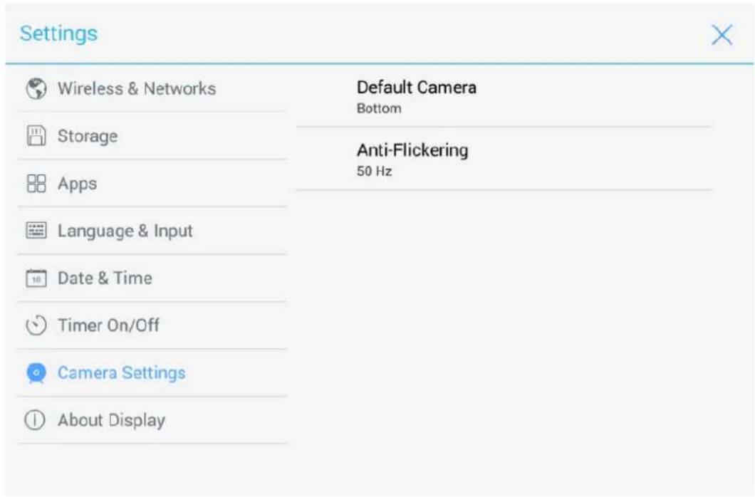 Newline TruTouch X9 - Camera Settings - 1
