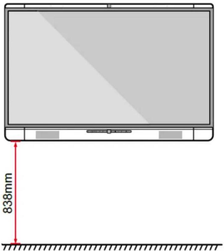 Newline TruTouch X9 - Installation Height - 1