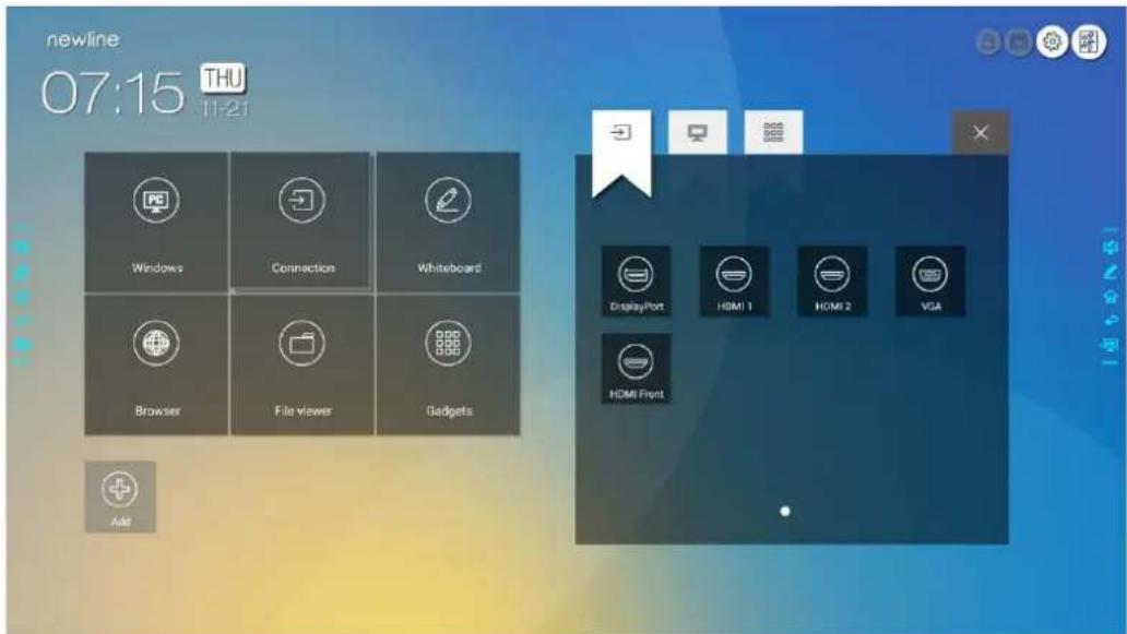 Newline TT-7519RS - Add Shortcuts to Home Page - 2