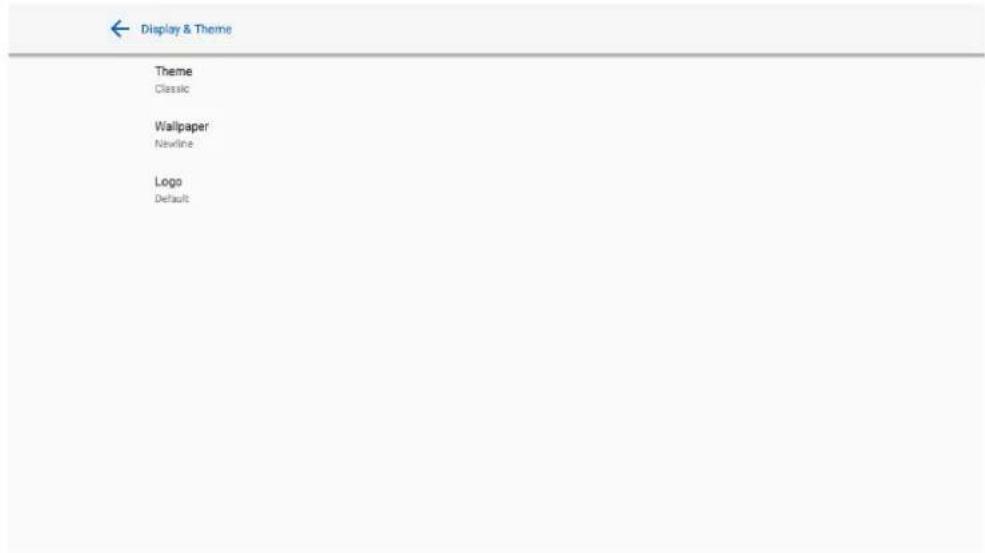 Newline TT-6519RS - Display & Theme Settings - 1