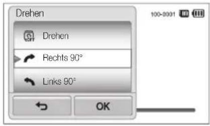 Drehen Drehen Rechts 90° Links 90° OK