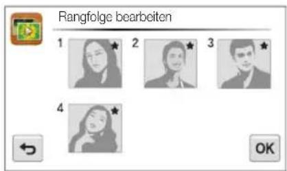 Rangfolge bearbeiten 1 2 3 4 OK
