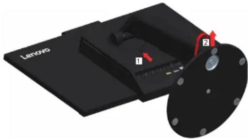 LENOVO ThinkCentre Tiny-In-One 24 Gen 3 - Part 4: Remove the full-function monitor stand. - 1