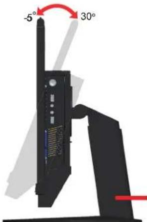 LENOVO ThinkCentre Tiny-In-One 24 Gen 3 - Adjusting the full-function monitor stand - 1
