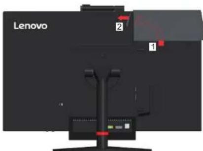 LENOVO ThinkCentre Tiny-In-One 24 Gen 3 - Part 3: Install the rear Wi-Fi antenna (optional). - 1